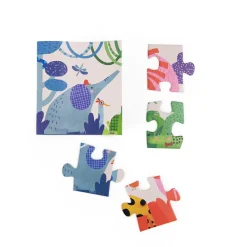 Sale Moulin Roty Puslespil m. 24 brikker - Den farverige verden