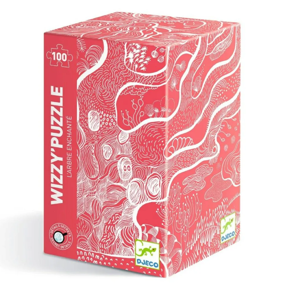 Clearance Djeco Puslespil m. 100 brikker - Det fortryllede træ