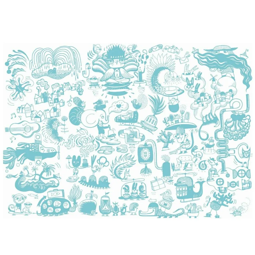 Clearance Djeco Puslespil m. 100 brikker - Det fortryllede træ