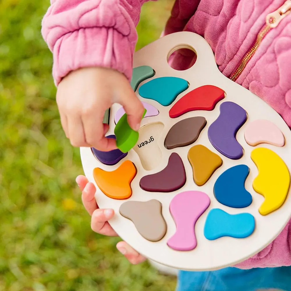 Outlet Puslespil m. 18 brikker - Kunstnerens palet