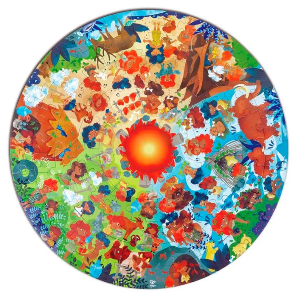 Best Hape Puslespil m. 100 brikker - Stenalderen