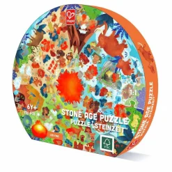 Best Hape Puslespil m. 100 brikker - Stenalderen