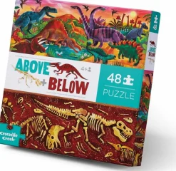 Outlet Crocodile Creek Puslespil m. 48 brk. - Over/Under - Dino World