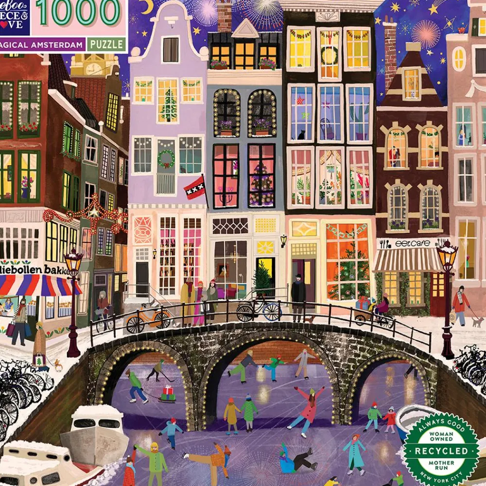 New eeBoo Puslespil med 1.000 brikker - Amsterdam