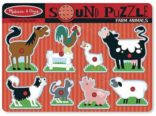 Online Melissa & Doug Puslespil med lyd - Bondegårdsdyr