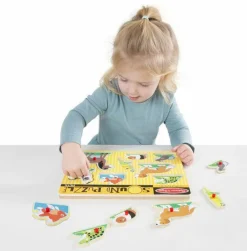 New Melissa & Doug Puslespil med lyd - Kæledyr