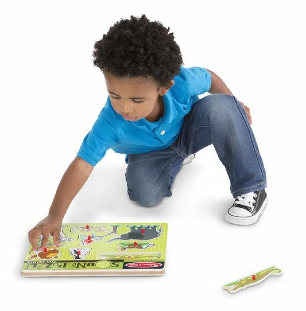 Clearance Melissa & Doug Puslespil med lyd - Zoo