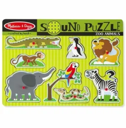 Clearance Melissa & Doug Puslespil med lyd - Zoo