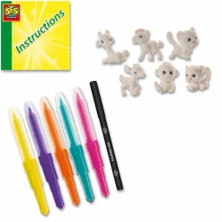 Sale SES Creative Pustetusser - Dekorér safaridyr, 6 stk