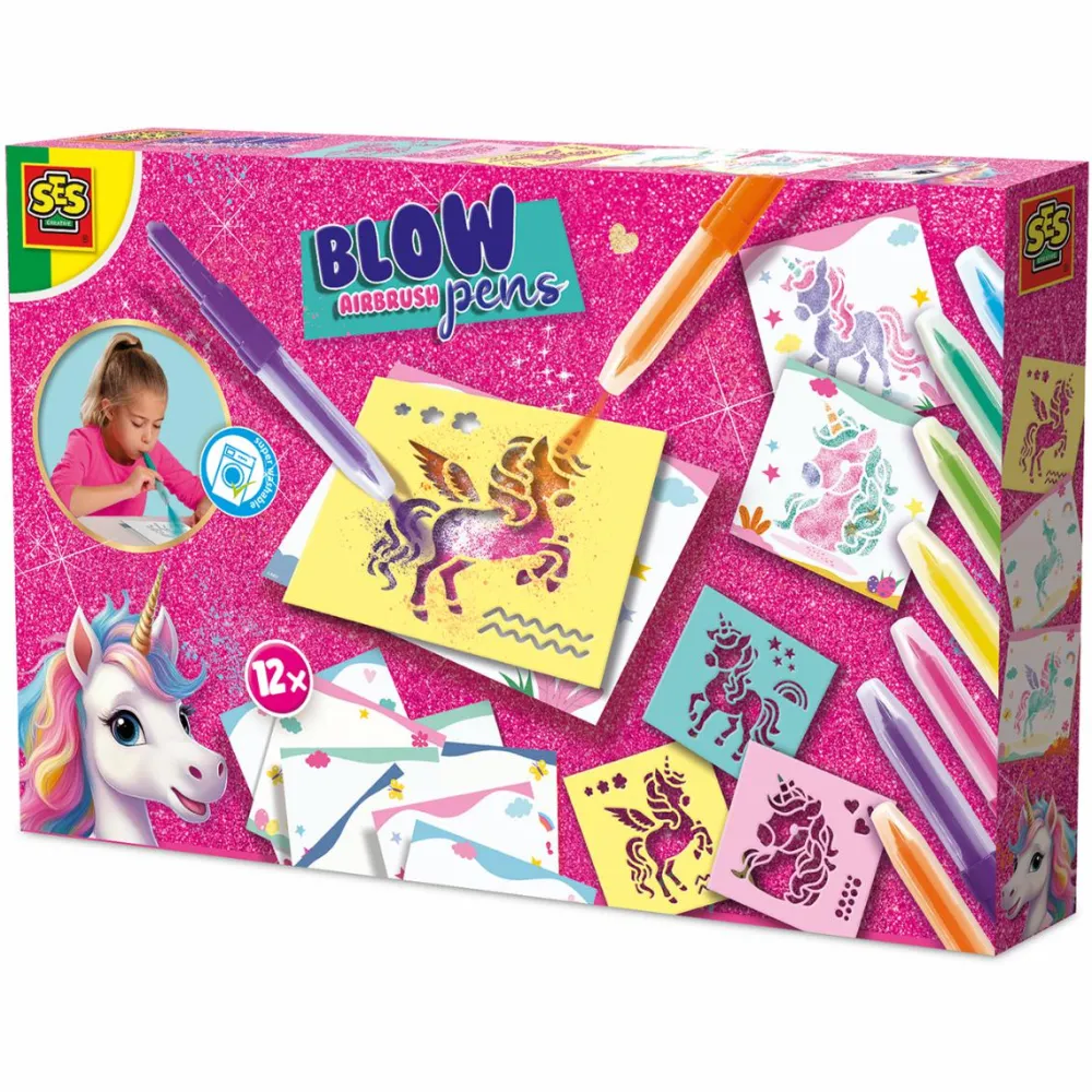 Outlet SES Creative Pustetusser aktivitetssæt - Enhjørninger
