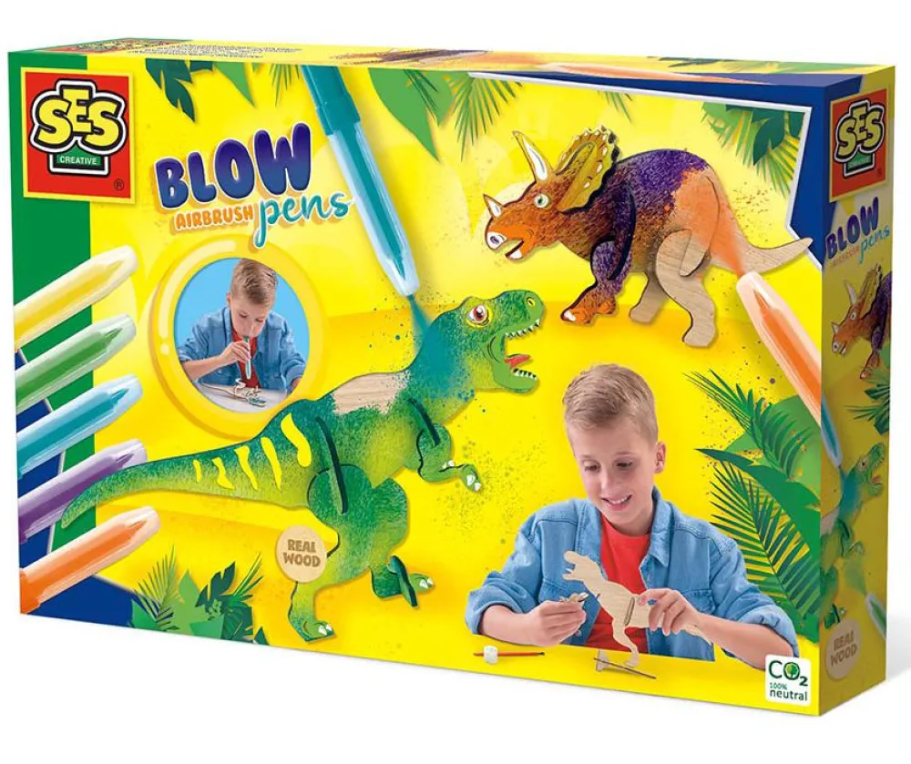 Best SES Creative Pustetusser aktivitetssæt - Dinosaurer