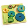 Clearance Djeco Puzz & Stack Rainbow - 2-i-1 stabletårn