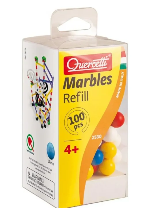 Quercetti tilbehør - Kugler til kuglebane, 100 stk