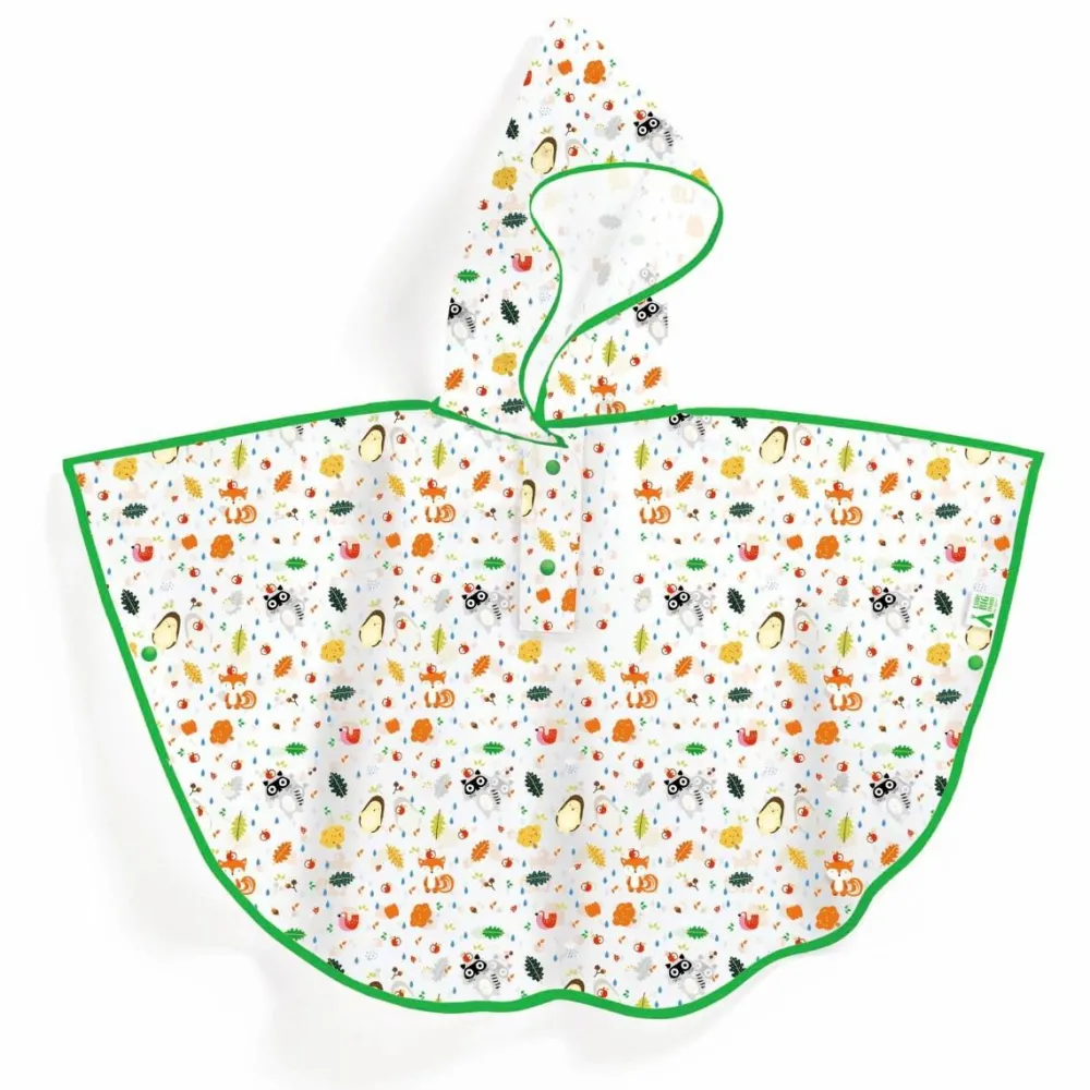 Discount Djeco Regnkappe - Skoven, 3-5 år