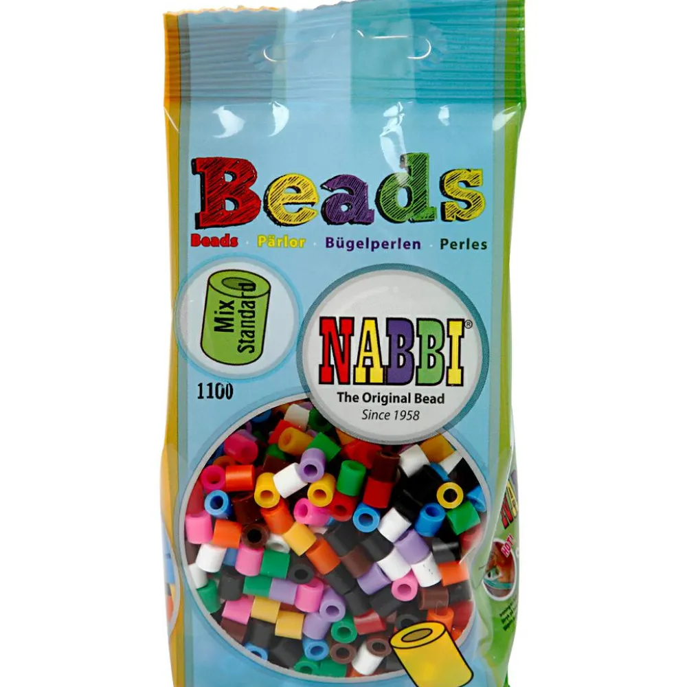 Clearance Rørperler midi - Basisfarver, 1.100 stk.