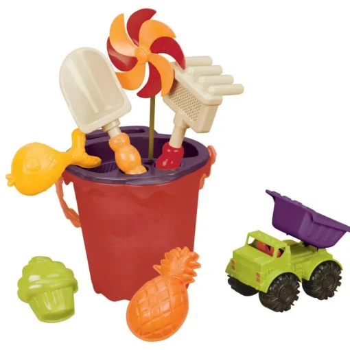B. Toys Sandleg - Spandsæt med 8 dele - Rød