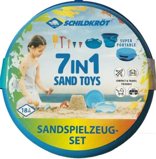 Online Sandleg - Spandsæt med 7 dele - Blå