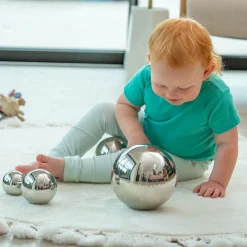 New tickit® Sansekugler af stål - Sølv, 4 stk