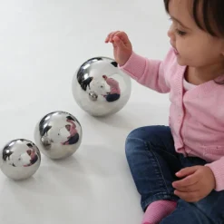 New tickit® Sansekugler af stål - Sølv, 4 stk