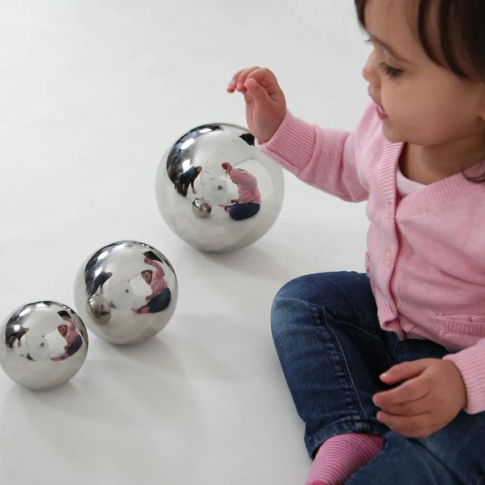 New tickit® Sansekugler af stål - Sølv, 4 stk