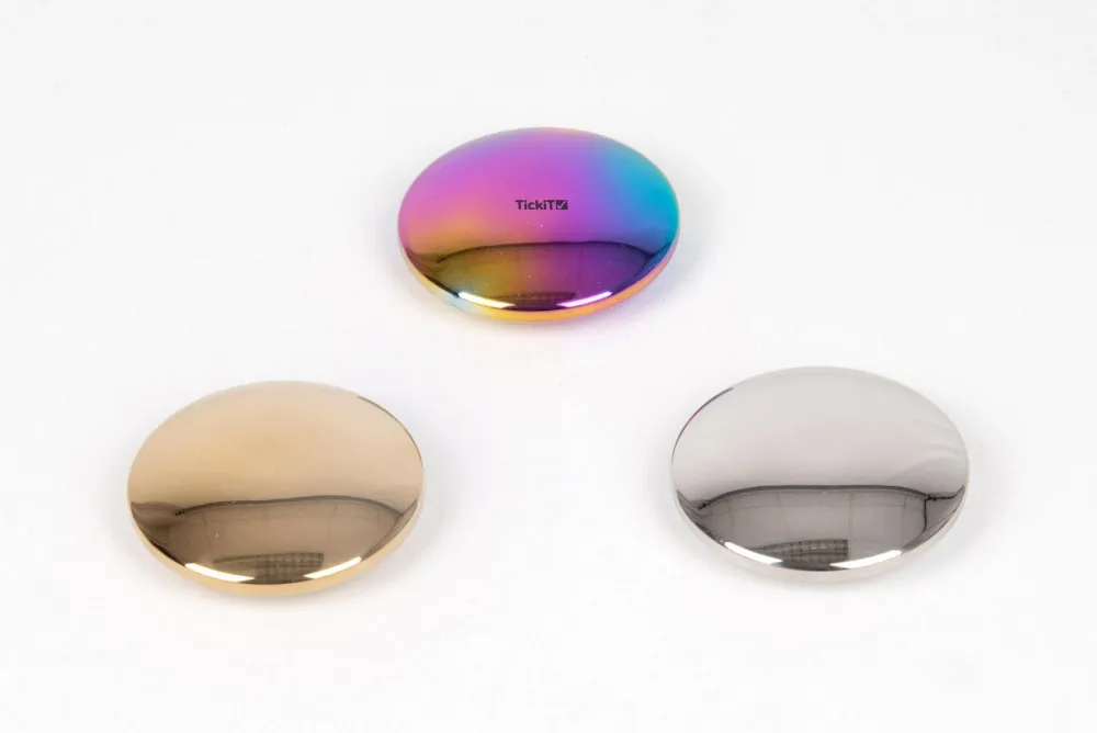 Outlet tickit® Sansesten af stål - Med lyd, 3 stk