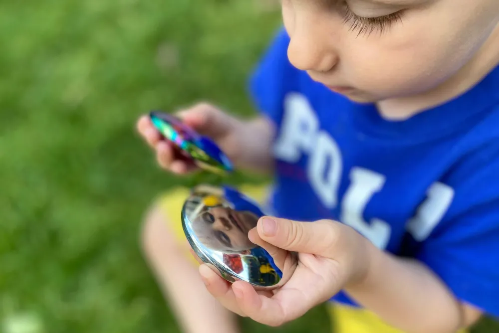 Outlet tickit® Sansesten af stål - Med lyd, 3 stk