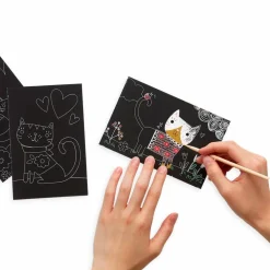 New OOLY Scratch & Scribble, mini - Søde katte