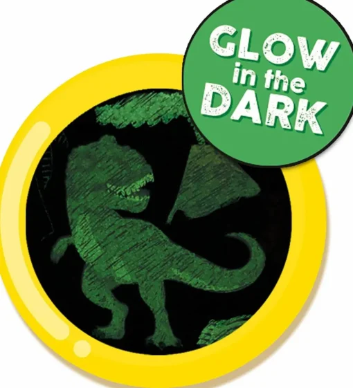 Sale SES Creative Scratch kort - Glow in the dark dinosaurer