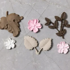 Discount Creativ Company Silikoneform - Blade & blomster, 6 motiver