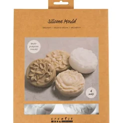 Clearance Creativ Company Silikoneform - Blomstermotiver, 4 stk