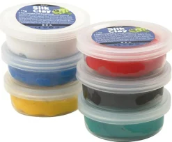 Sale Creativ Company Silk Clay 6 x14 gr. - Basisfarver