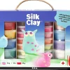 Creativ Company Silk Clay i gaveæske, 28 bøtter + værktøj