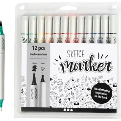 Online Creativ Company Sketch Marker, 12 stk