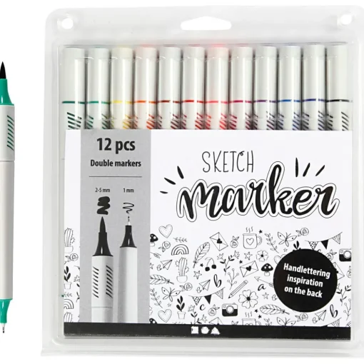 Online Creativ Company Sketch Marker, 12 stk