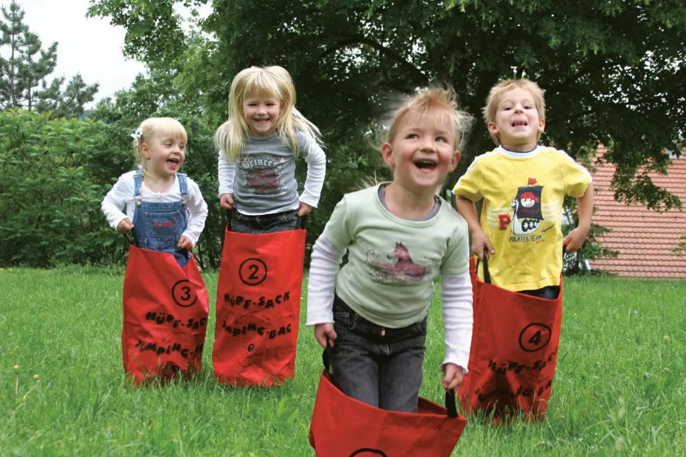 Discount Lilliputiens Sække til sækkeløb af markisestof, 4 stk