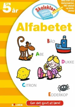 Sale Forlaget Bolden Skoleklar lektiehjælper: Alfabetet