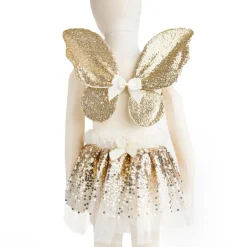 Sale Great Pretenders Skørt & vinger - Guldpailletter, str. 3-6 år