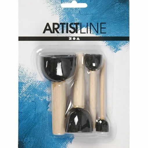 New Creativ Company Skumstencil pensler, 4 stk