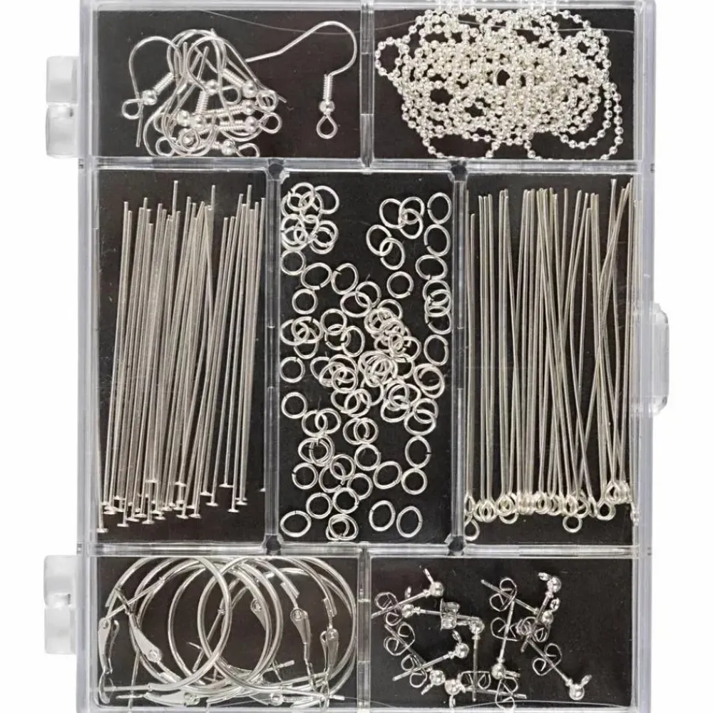 Hot Creativ Company Smykke startsæt - Sølvfarvet