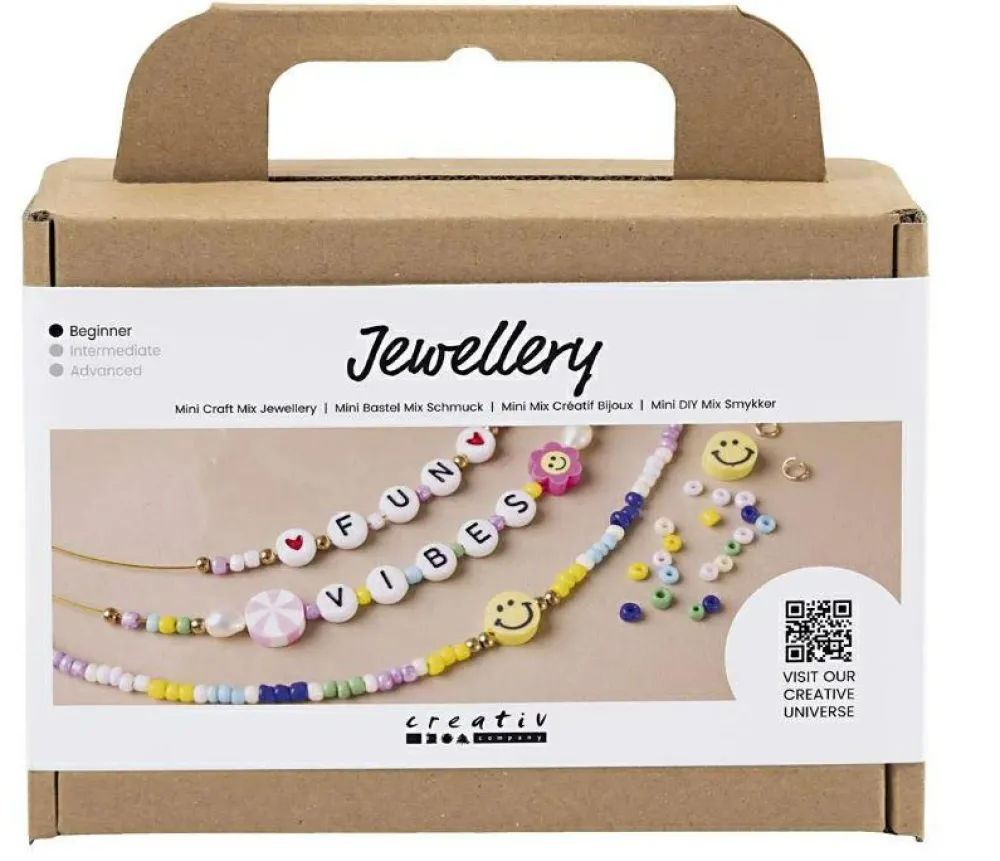 Creativ Company Smykkekit - Halskæder m. bogstavperler