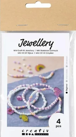 New Creativ Company Smykkekit mini - Armbånd m. krympeplast charms