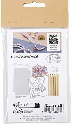 New Creativ Company Smykkekit mini - Armbånd m. krympeplast charms