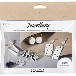 Sale Creativ Company Smykkekit mini - Grafiske øreringe