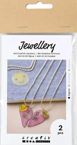 Clearance Creativ Company Smykkekit mini - Venindehalskæde af krympeplast