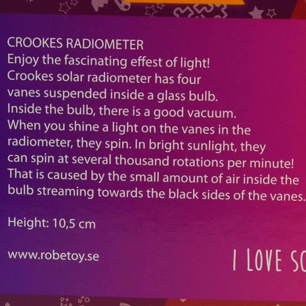 New Solmølle - Crookes' radiometer