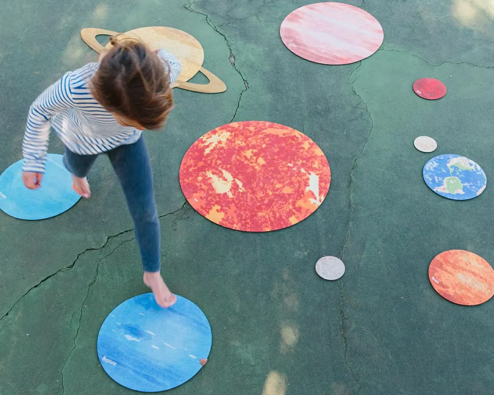 Clearance Solsystem i gummi, 10 dele