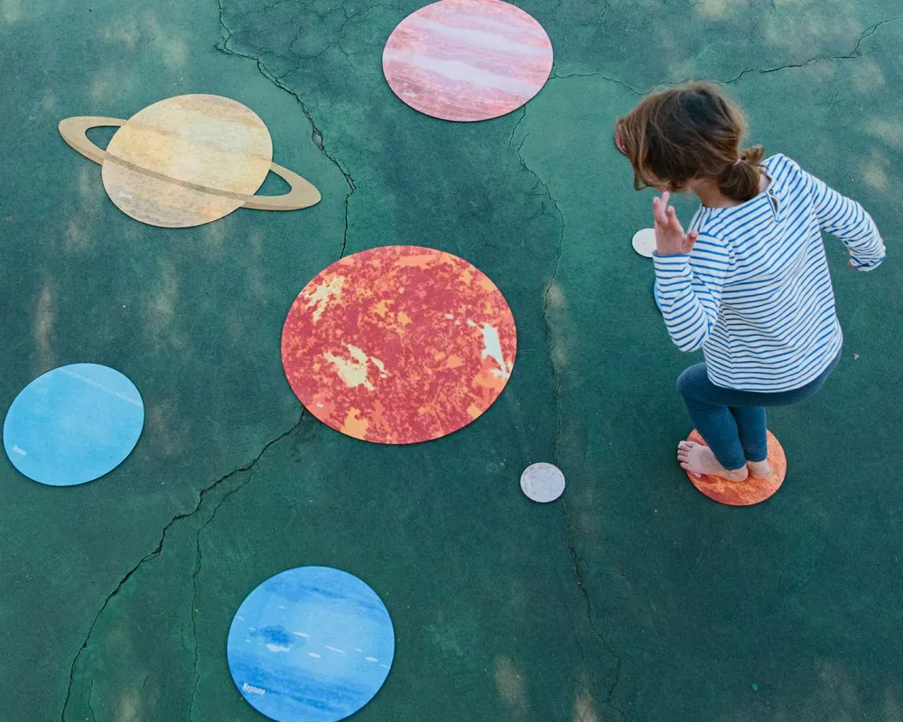 Clearance Solsystem i gummi, 10 dele