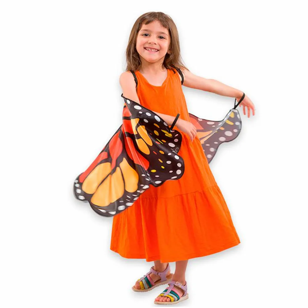 Best Pretend to Bee Sommerfuglevinger - Orange, str. 3-8 år