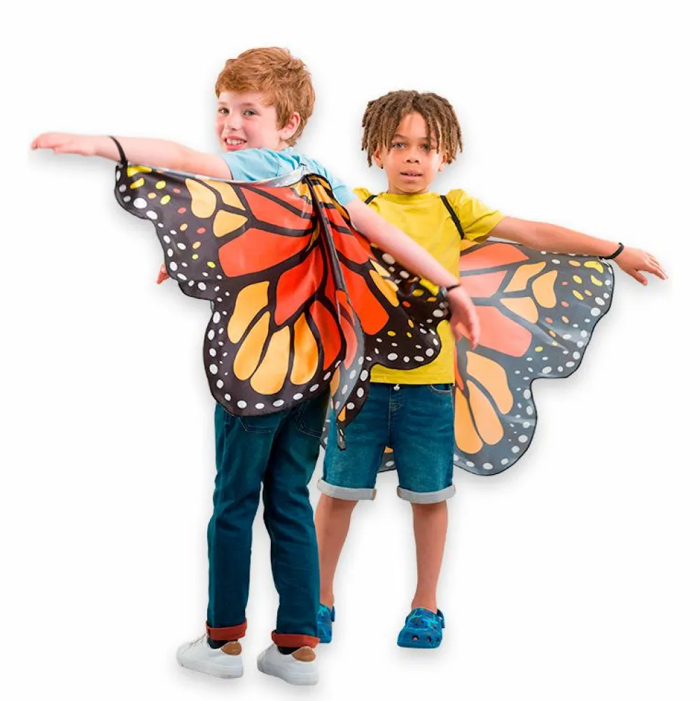 Best Pretend to Bee Sommerfuglevinger - Orange, str. 3-8 år