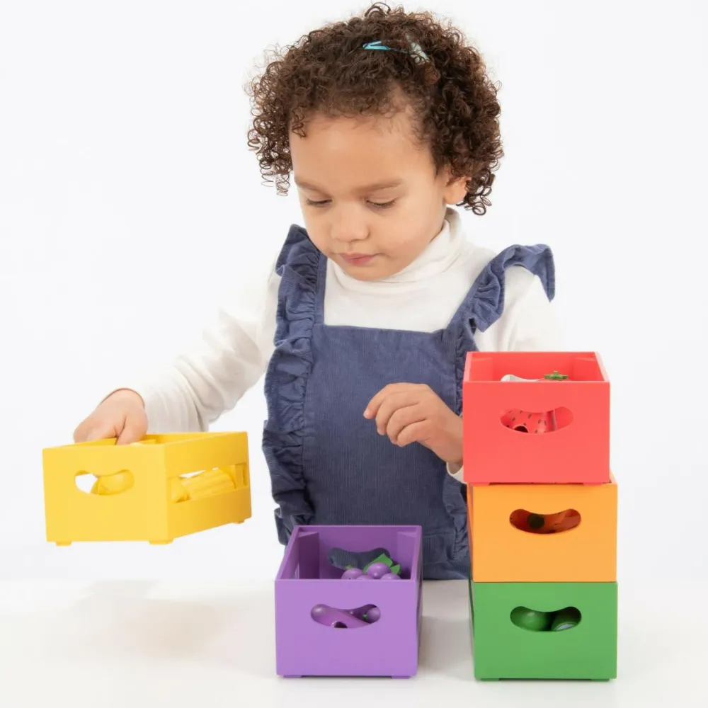 Best tickit® Sorter i kasser - Grøntsager og frugter